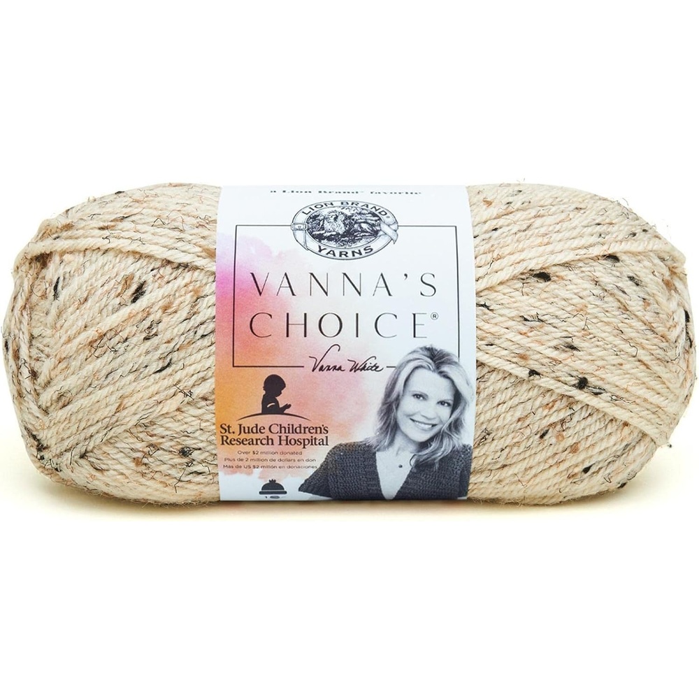 image:imageLion Brand Yarn 1 Skein Vannas Choice Yarn White 35 OuncesOatmeal