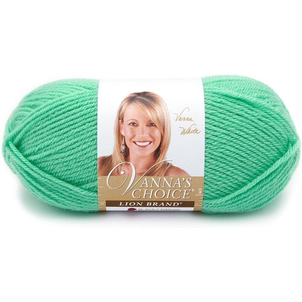 image:imageLion Brand Yarn 1 Skein Vannas Choice Yarn White 35 OuncesPistachio