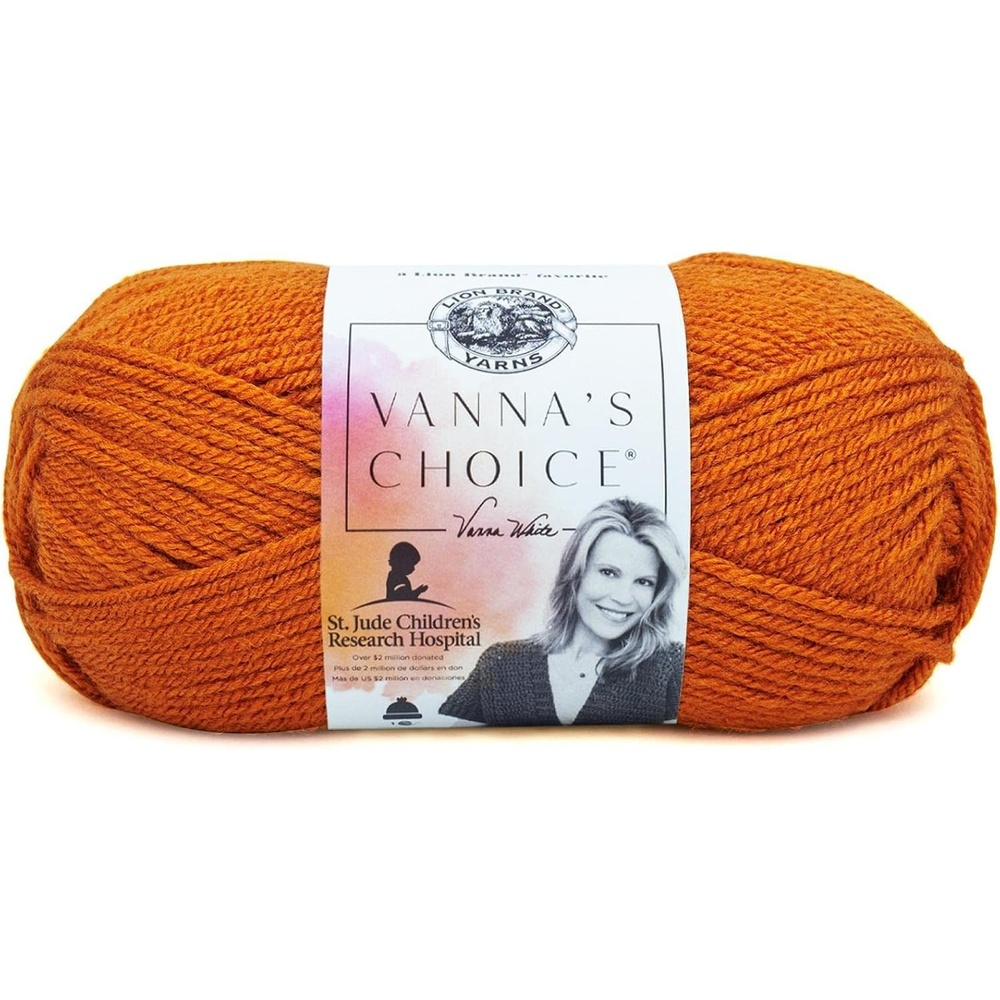 image:imageLion Brand Yarn 1 Skein Vannas Choice Yarn White 35 OuncesRust