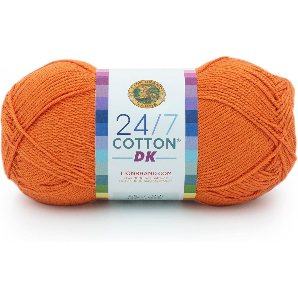 image:imageLion Brand Yarn 247 Cotton DK Crochet Yarn Iron Grey Metal Gray 3 Pack Cotton Yarn for Knitting Crochet Crafts Light Weight Fiber for Bags Blankets Soft Shawls Summer Hats Baby ClothesTamarin