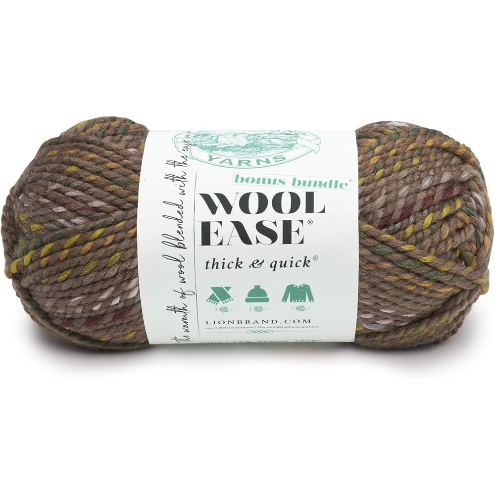 image:imageLion Brand Yarn 641528 WoolEase Thick amp Quick Bonus Bundle Yarn Licorice Quick Bonus Bundle Yarn Urban Camo