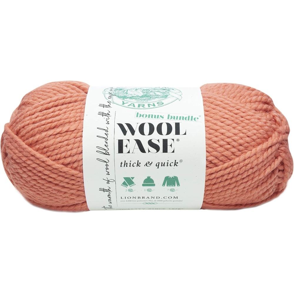 image:imageLion Brand Yarn 641528 WoolEase Thick amp Quick Bonus Bundle Yarn LicoriceClay