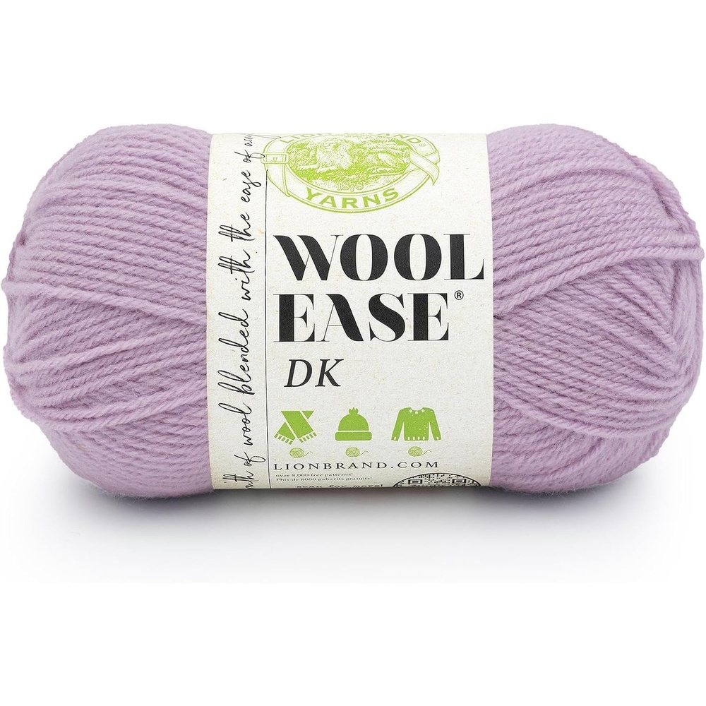 image:imageLion Brand Yarn Acrylic Wool Blend WoolEase DK Yarn for Knitting Crocheting and Crafts Cream 1 PackLavender
