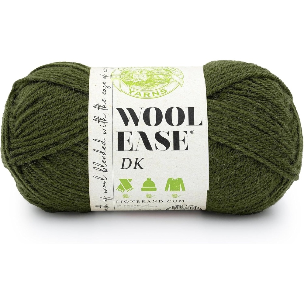 image:imageLion Brand Yarn Acrylic Wool Blend WoolEase DK Yarn for Knitting Crocheting and Crafts Cream 1 PackOlive