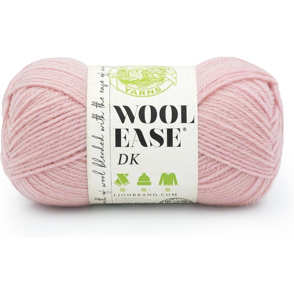 image:imageLion Brand Yarn Acrylic Wool Blend WoolEase DK Yarn for Knitting Crocheting and Crafts Cream 1 PackPink
