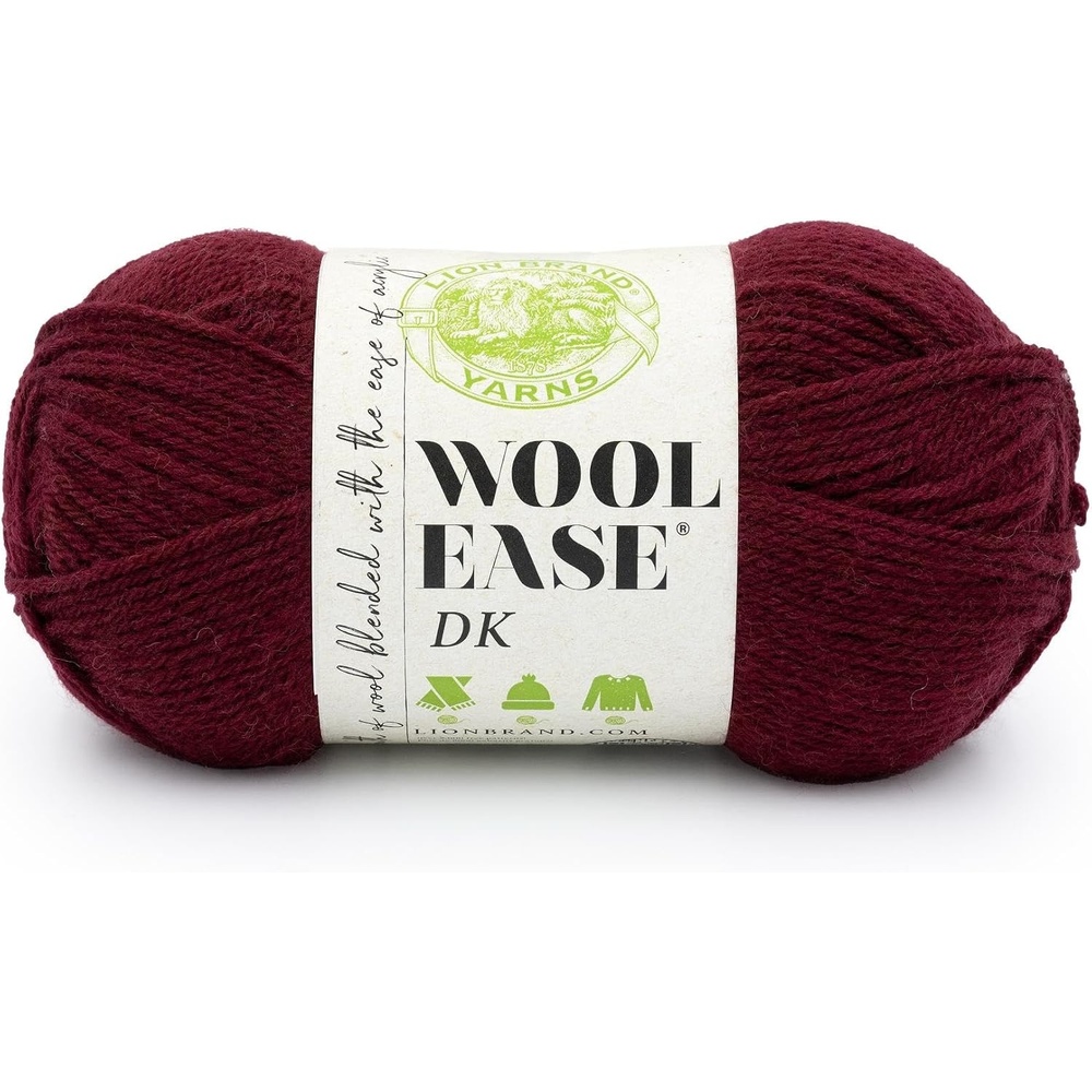 image:imageLion Brand Yarn Acrylic Wool Blend WoolEase DK Yarn for Knitting Crocheting and Crafts Cream 1 PackRedwood