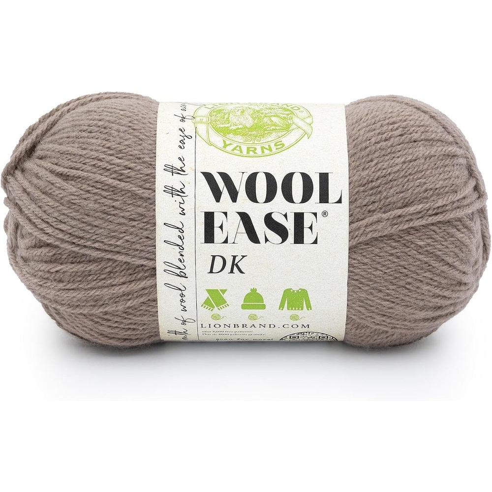 image:imageLion Brand Yarn Acrylic Wool Blend WoolEase DK Yarn for Knitting Crocheting and Crafts Cream 1 PackTaupe