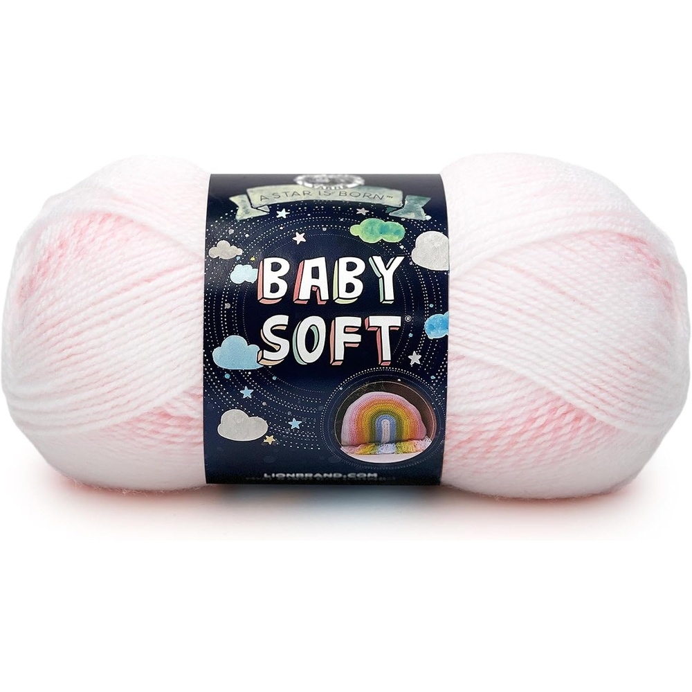 image:imageLion Brand Yarn Baby Soft Crochet Yarn White Pompadour Shiny 1 Pack Light DK Acyrlic Nylon Blend Fiber for Soft Baby Blankets Knit Garments Crochet Hats Machine Washable YarnParfait Print
