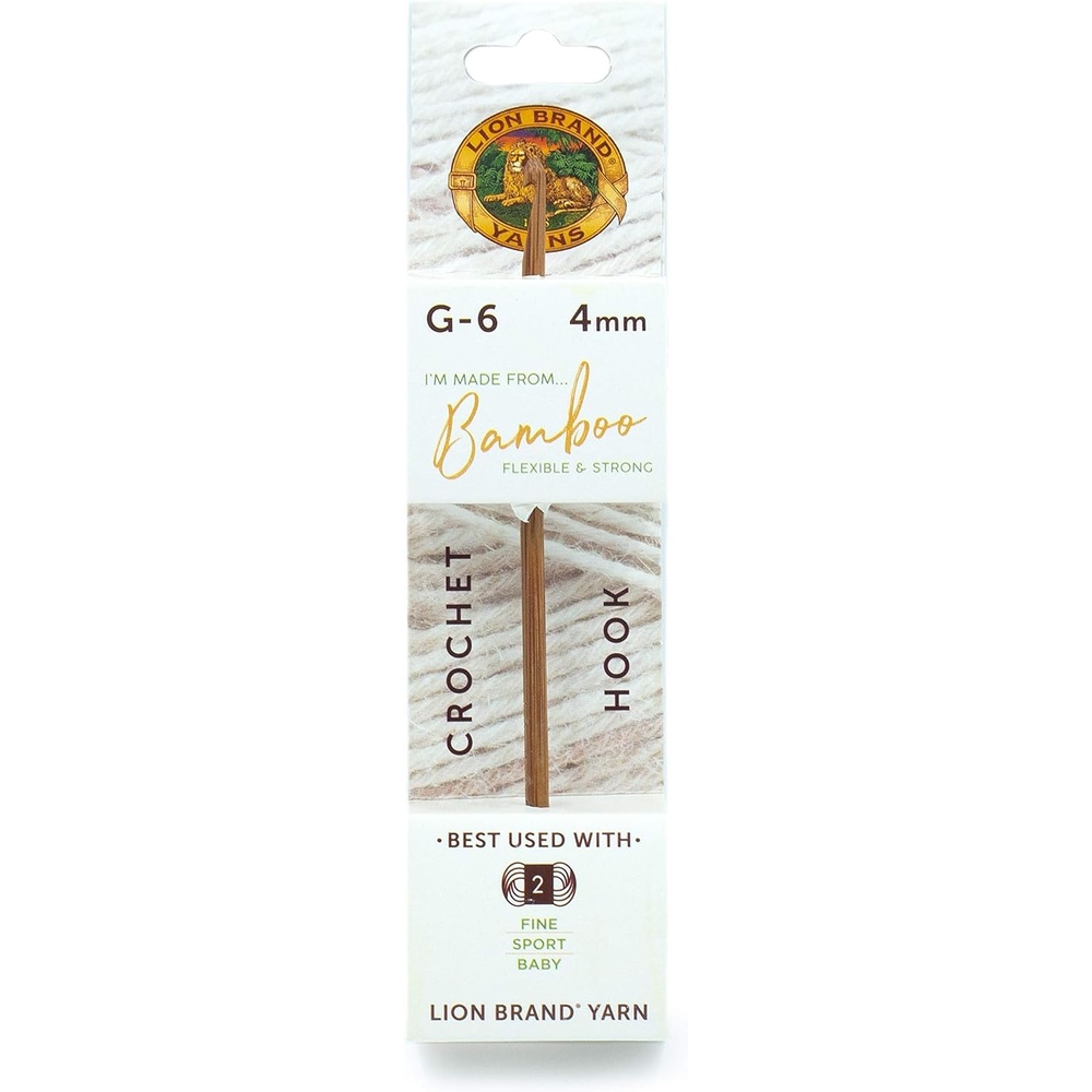 image:imageLion Brand Yarn Bamboo Crochet Hook for Beginners Size P15 10 mmG6 4mm