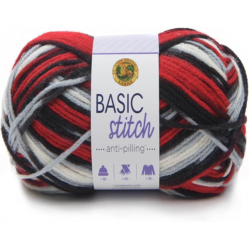 image:imageLion Brand Yarn Basic Stitch AntiPilling Knitting Yarn Yarn for Crocheting 1Pack PumpkinBuffalo Hill