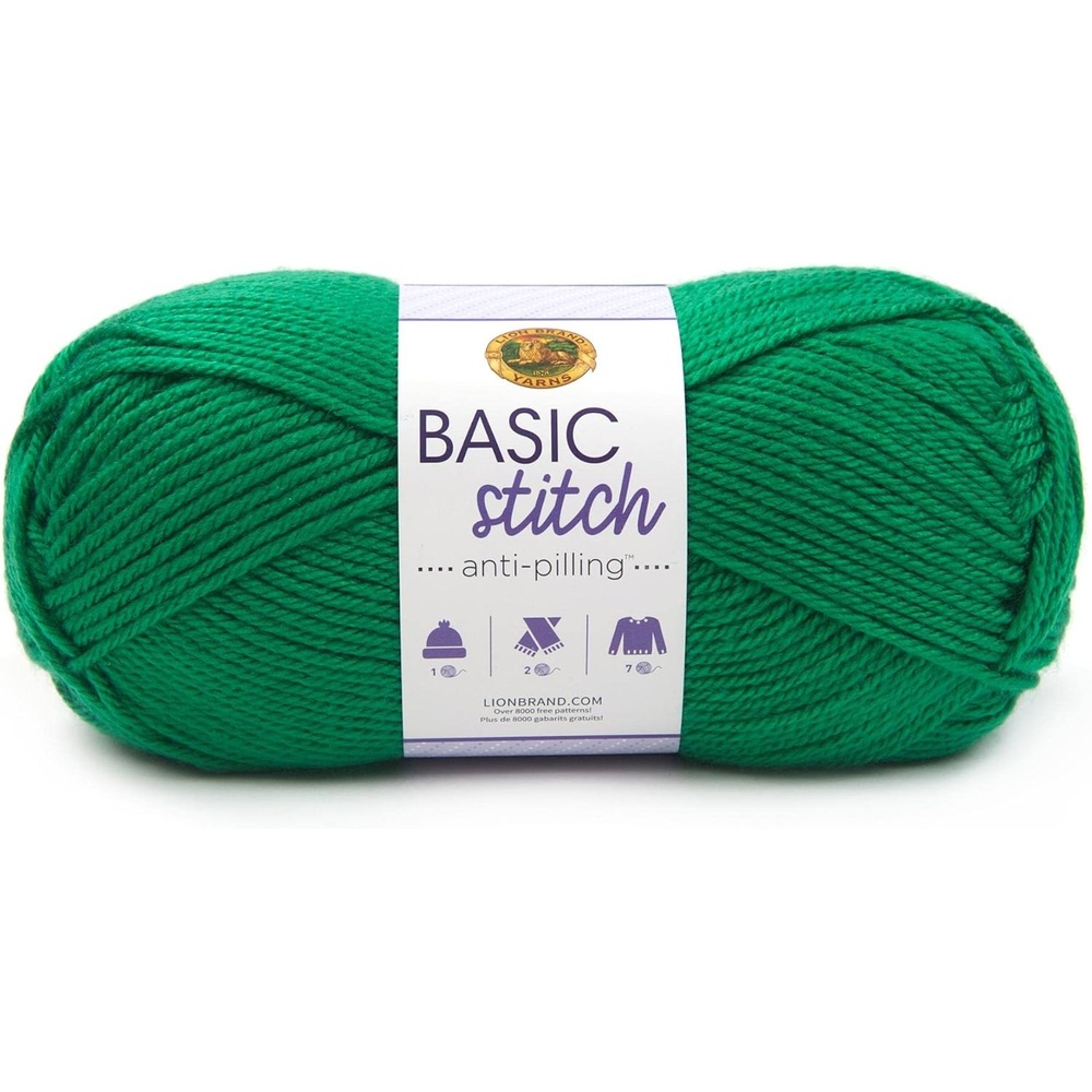 image:imageLion Brand Yarn Basic Stitch AntiPilling Knitting Yarn Yarn for Crocheting 1Pack PumpkinGrass