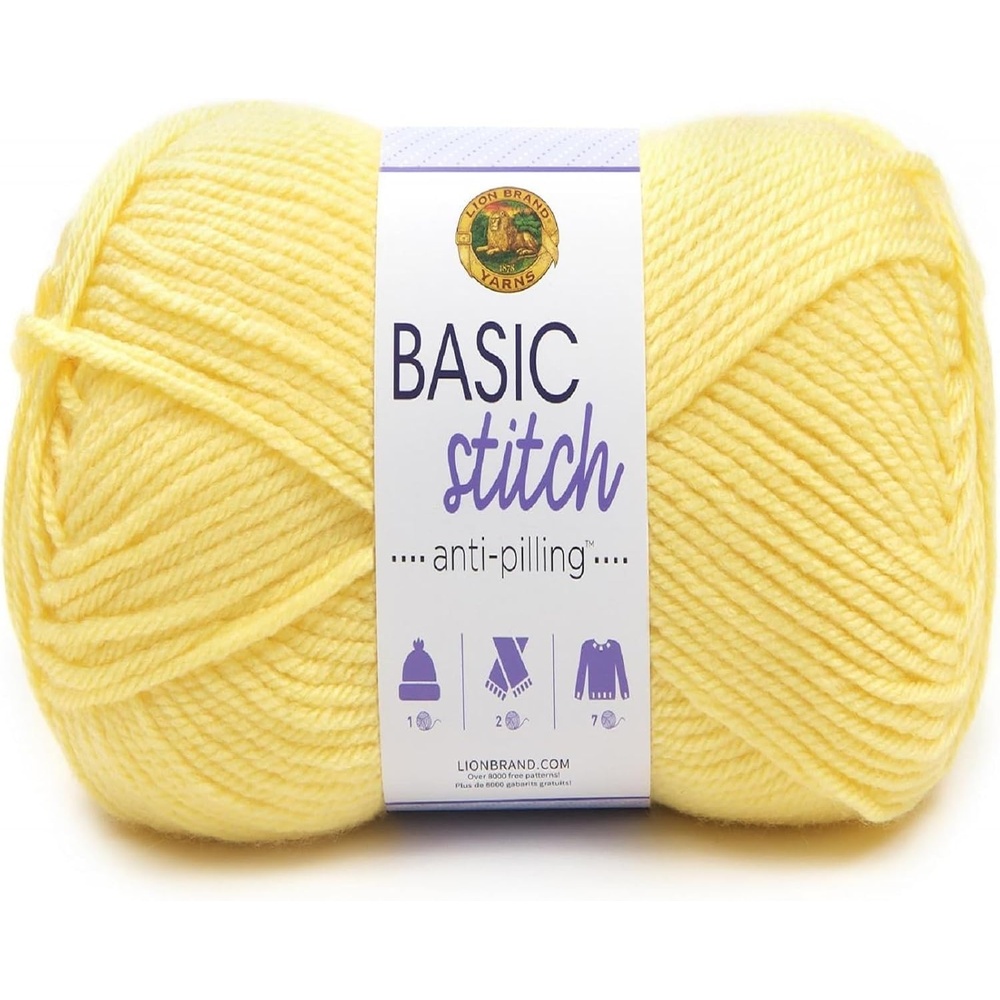 image:imageLion Brand Yarn Basic Stitch AntiPilling Knitting Yarn Yarn for Crocheting 1Pack PumpkinLemonade