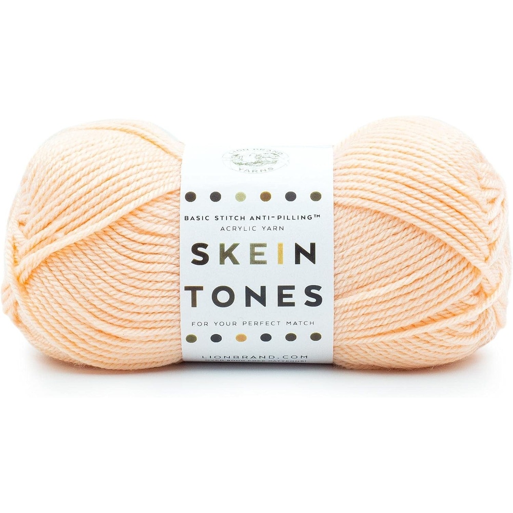 image:imageLion Brand Yarn Basic Stitch AntiPilling Knitting Yarn Yarn for Crocheting 1Pack PumpkinPeachy