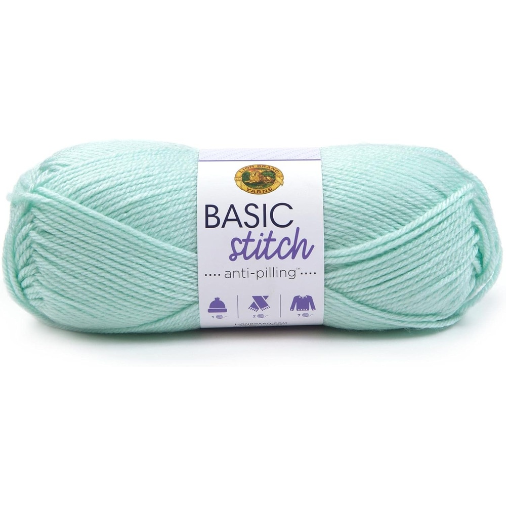 image:imageLion Brand Yarn Basic Stitch AntiPilling Yarn for Crocheting Knitting and Crafts Cocoa 1 PackFrost