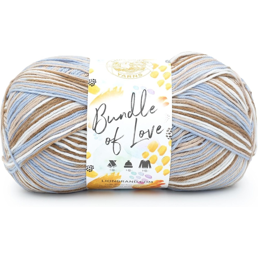 image:imageLion Brand Yarn Bundle of Love Multicolor Baby Yarn for Knitting and Crochet 1 Pack Enchanted ForestWeathered Wood