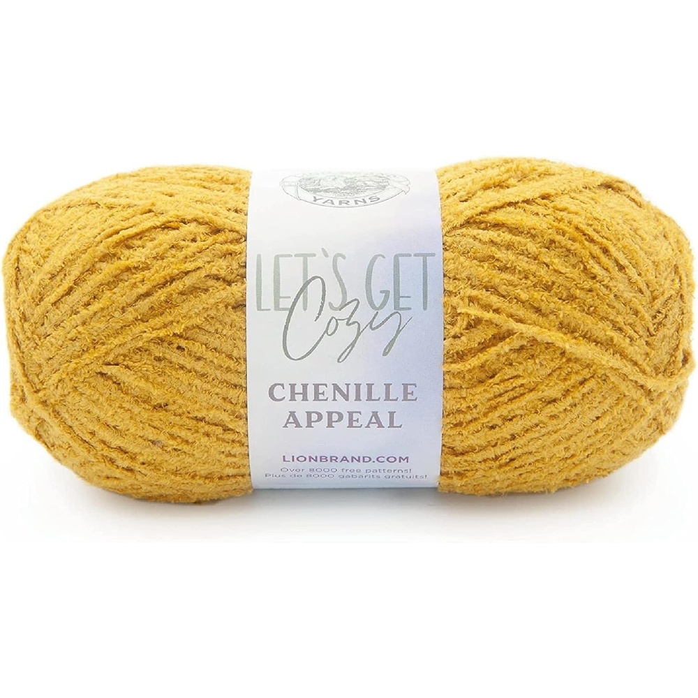 image:imageLion Brand Yarn Chenille Appeal Yarn for Knitting and Crocheting Rose Taupe 1 PackHarvest Gold
