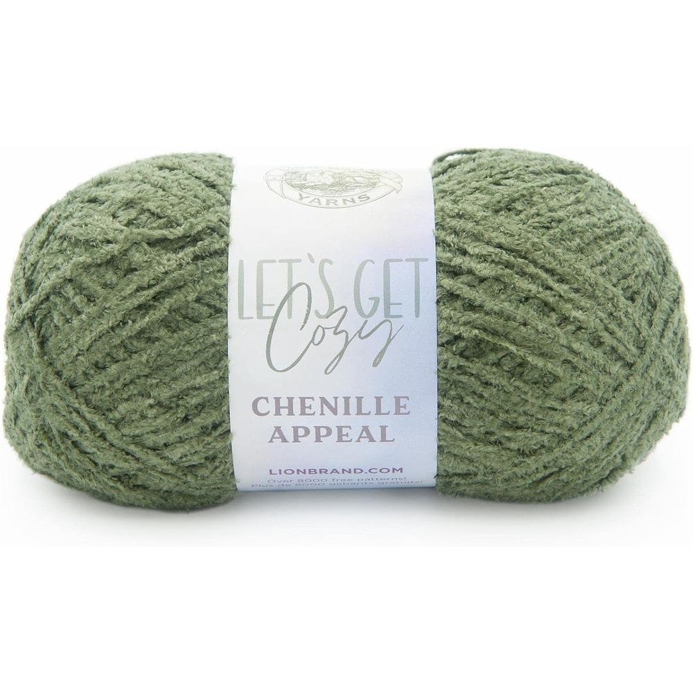 image:imageLion Brand Yarn Chenille Appeal Yarn for Knitting and Crocheting Rose Taupe 1 PackLoden Green