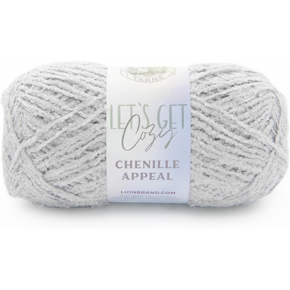 image:imageLion Brand Yarn Chenille Appeal Yarn for Knitting and Crocheting Rose Taupe 1 PackQuiet Grey