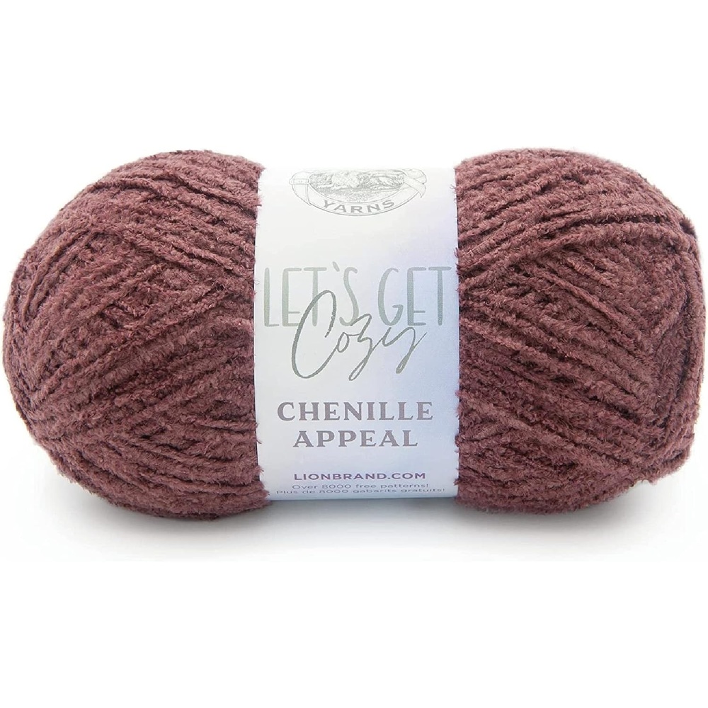 image:imageLion Brand Yarn Chenille Appeal Yarn for Knitting and Crocheting Rose Taupe 1 PackRose Taupe
