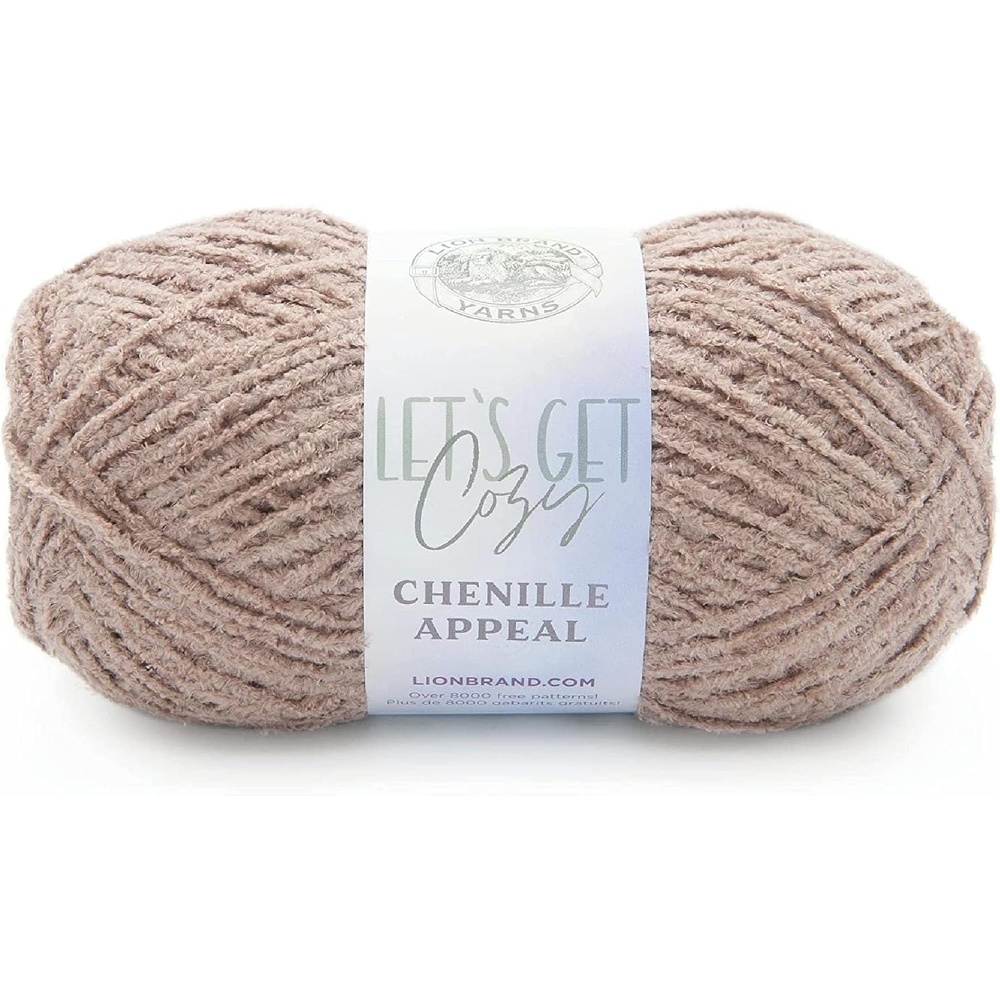 image:imageLion Brand Yarn Chenille Appeal Yarn for Knitting and Crocheting Rose Taupe 1 PackStucco
