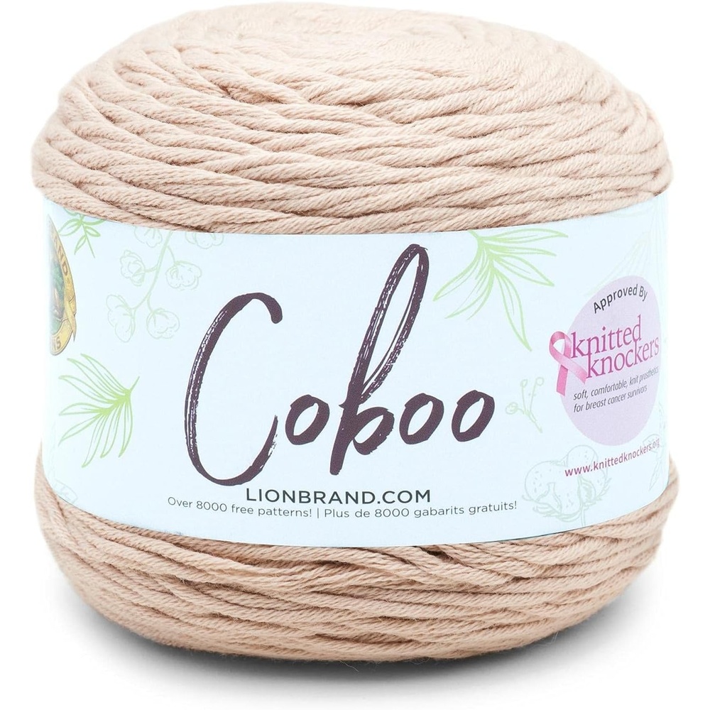 image:imageLion Brand Yarn Coboo Yarn Pink 1 SkeinTan