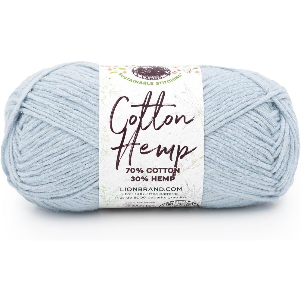 image:imageLion Brand Yarn Cotton Hemp Soft Durable Yarn for Crochet and Knitting 3 Pack CanaryAero