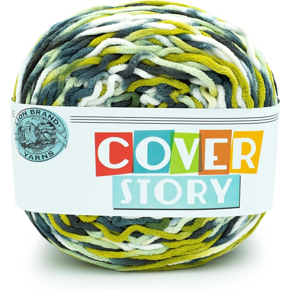 image:imageLion Brand Yarn Cover Story Blanket Yarn for Knitting Crochet and Crafts Mercury 1 Pack Super Bulky Fiber for Soft Aghans Cozy Pillows and EasyCare Stuffed AnimalsLincoln