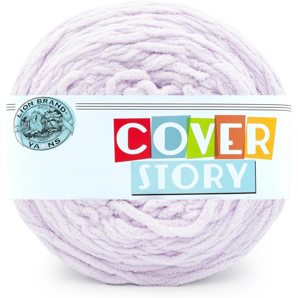 image:imageLion Brand Yarn Cover Story Blanket Yarn for Knitting Crochet and Crafts Mercury 1 Pack Super Bulky Fiber for Soft Aghans Cozy Pillows and EasyCare Stuffed AnimalsLilac
