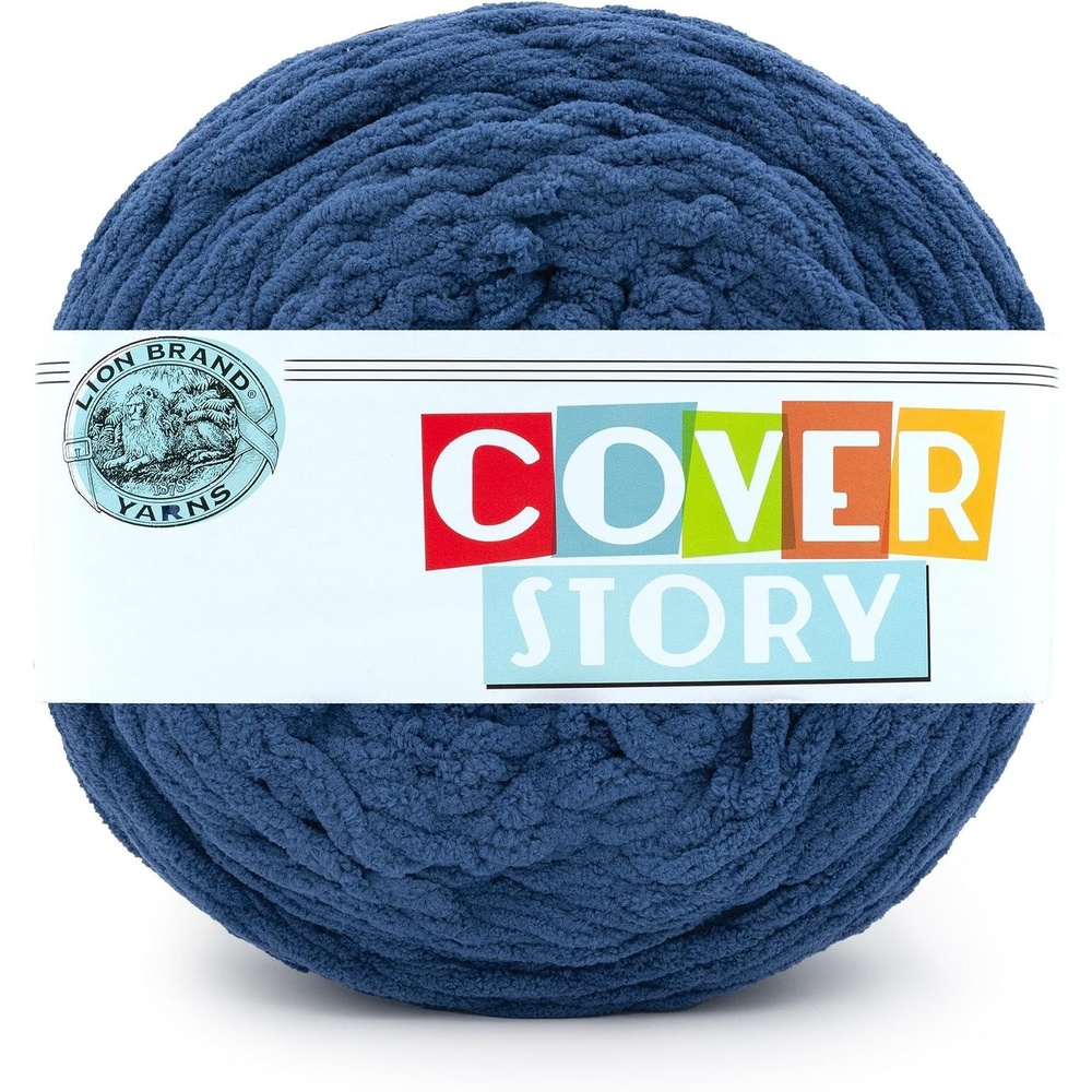 image:imageLion Brand Yarn Cover Story Blanket Yarn for Knitting Crochet and Crafts Mercury 1 Pack Super Bulky Fiber for Soft Aghans Cozy Pillows and EasyCare Stuffed AnimalsRiver