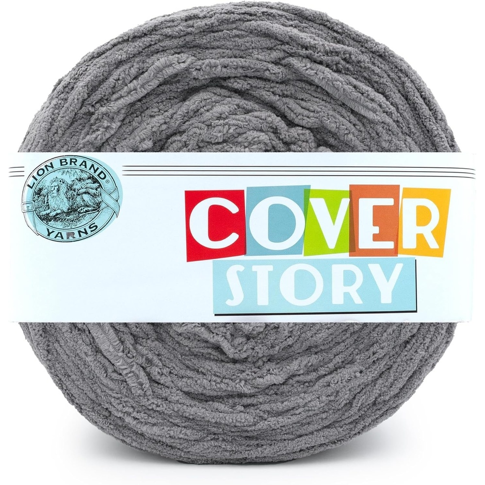 image:imageLion Brand Yarn Cover Story Blanket Yarn for Knitting Crochet and Crafts Mercury 1 Pack Super Bulky Fiber for Soft Aghans Cozy Pillows and EasyCare Stuffed AnimalsCinder