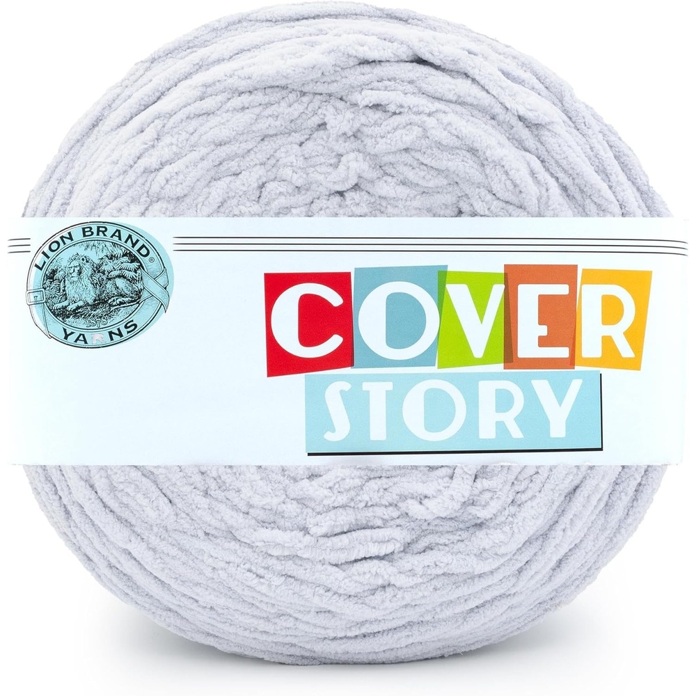 image:imageLion Brand Yarn Cover Story Blanket Yarn for Knitting Crochet and Crafts Mercury 1 Pack Super Bulky Fiber for Soft Aghans Cozy Pillows and EasyCare Stuffed AnimalsStone