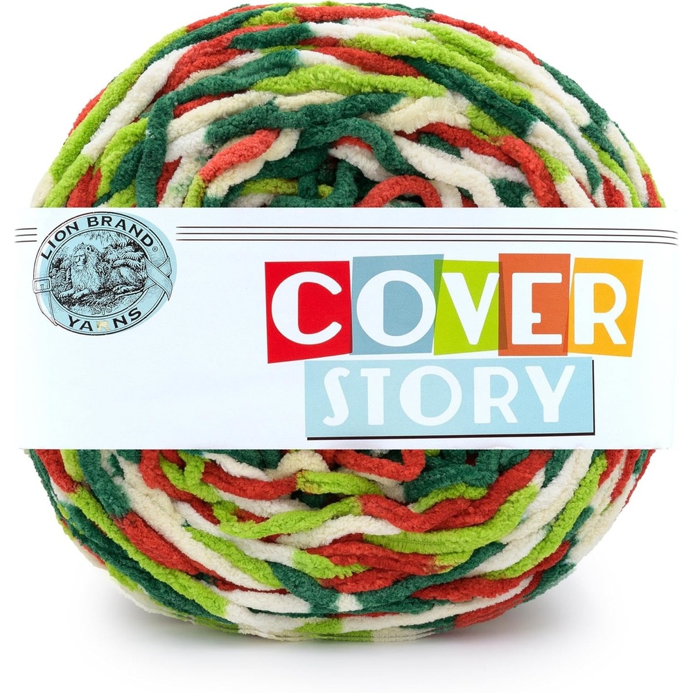image:imageLion Brand Yarn Cover Story Blanket Yarn for Knitting Crochet and Crafts Mercury 1 Pack Super Bulky Fiber for Soft Aghans Cozy Pillows and EasyCare Stuffed AnimalsJolly Heist