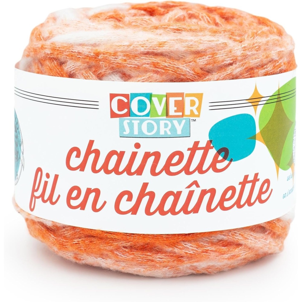 image:imageLion Brand Yarn Cover Story Chainette Blanket Yarn Orange 1 Pack