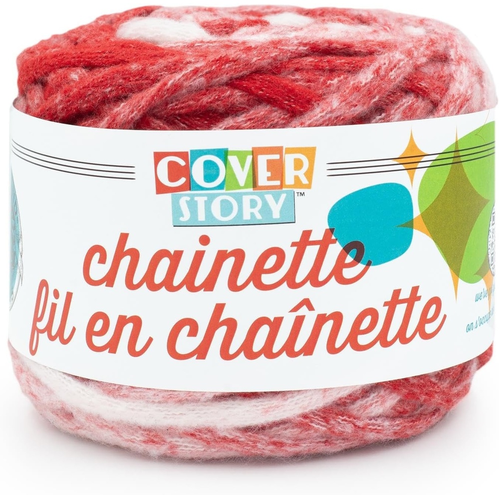 image:imageLion Brand Yarn Cover Story Chainette Blanket Yarn Red 1 Pack