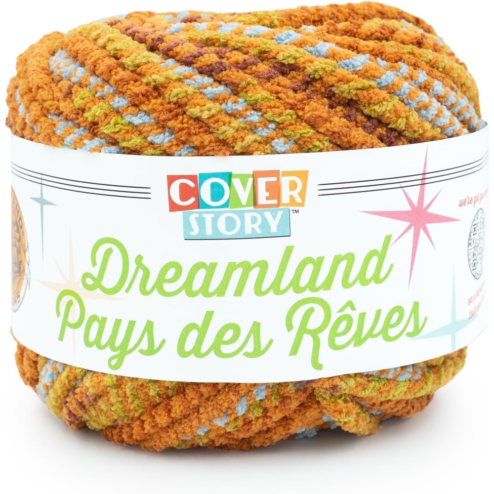image:imageLion Brand Yarn Cover Story Dreamland Blanket Yarn Tartan 1 PackBonfire