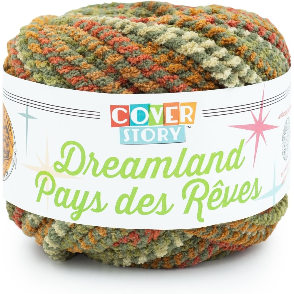 image:imageLion Brand Yarn Cover Story Dreamland Blanket Yarn Tartan 1 PackCamouflage