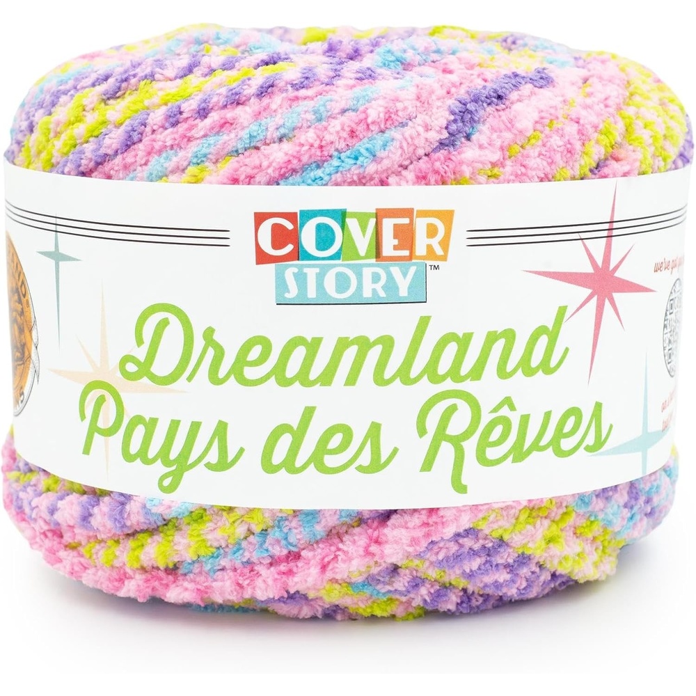 image:imageLion Brand Yarn Cover Story Dreamland Blanket Yarn Tartan 1 PackFairy Garden