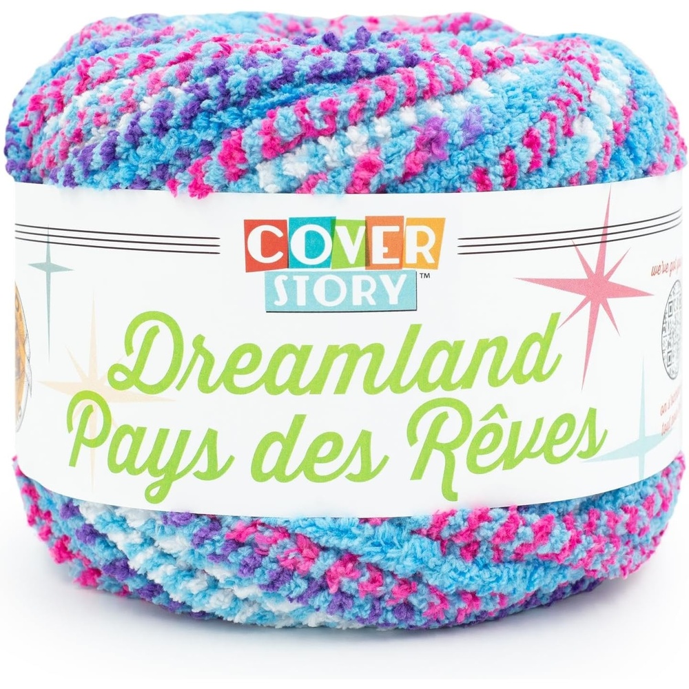 image:imageLion Brand Yarn Cover Story Dreamland Blanket Yarn Tartan 1 PackMermaid