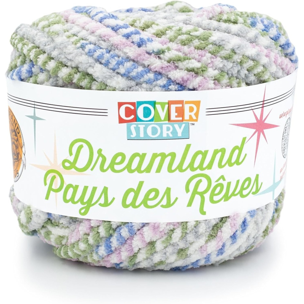 image:imageLion Brand Yarn Cover Story Dreamland Blanket Yarn Tartan 1 PackNursery