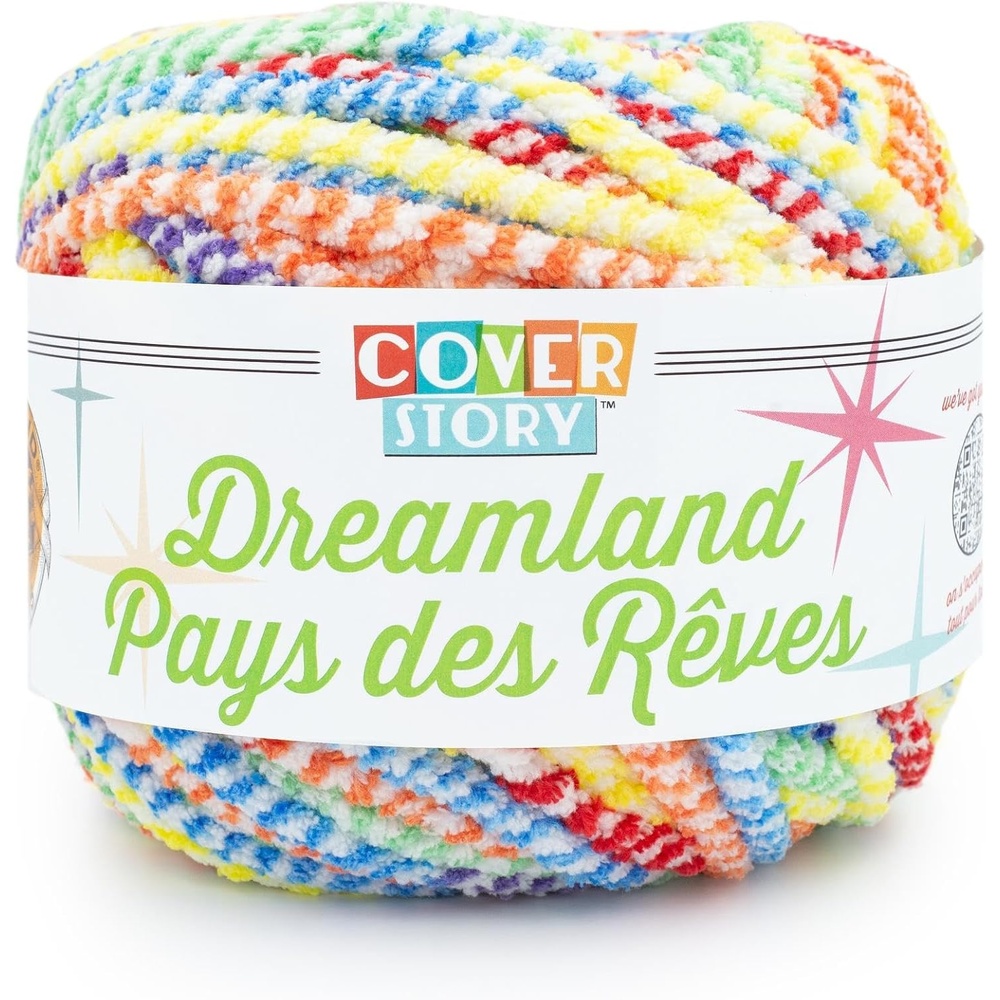 image:imageLion Brand Yarn Cover Story Dreamland Blanket Yarn Tartan 1 PackRainbow