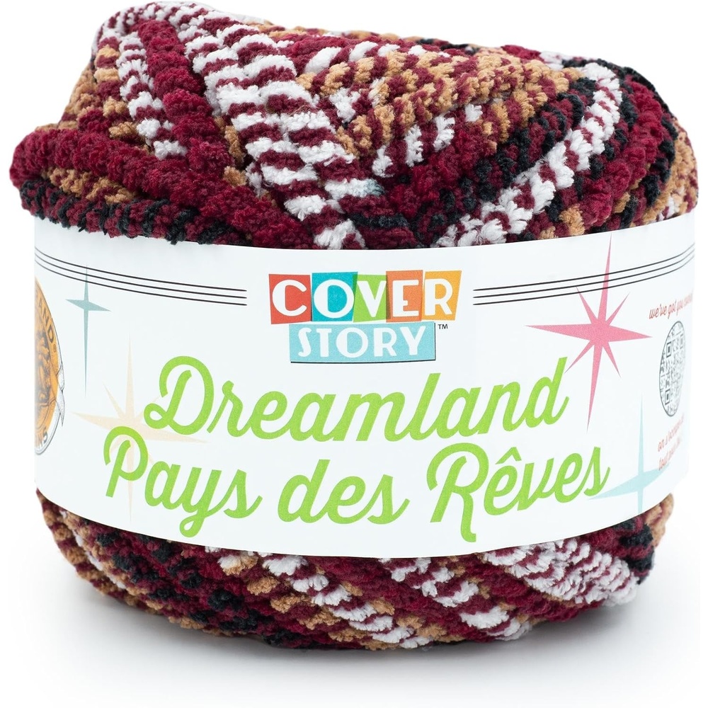 image:imageLion Brand Yarn Cover Story Dreamland Blanket Yarn Tartan 1 PackTartan
