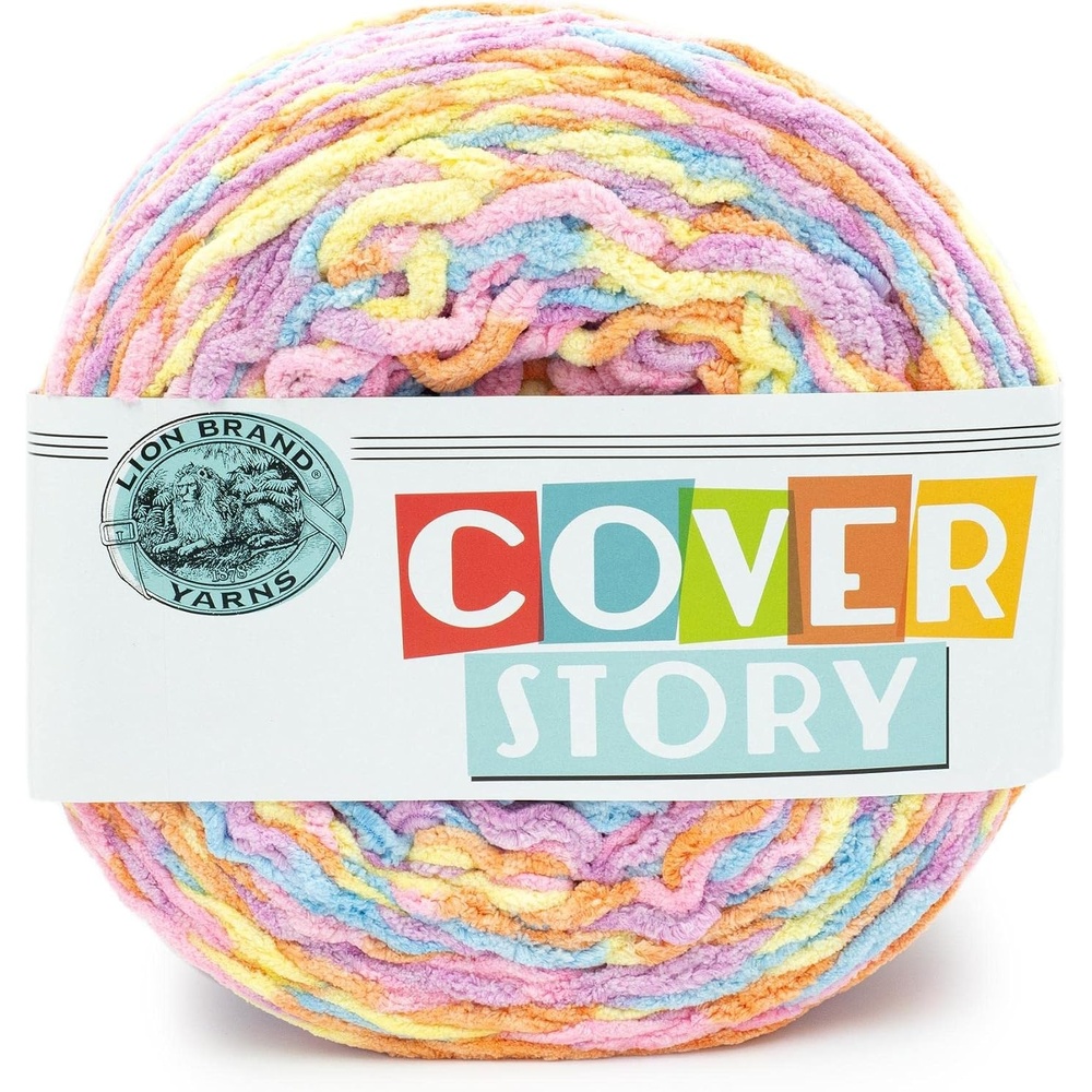 image:imageLion Brand Yarn Cover Story Super Bulky Blanket Yarn for Knitting and Crochet Bowie 1 Pack