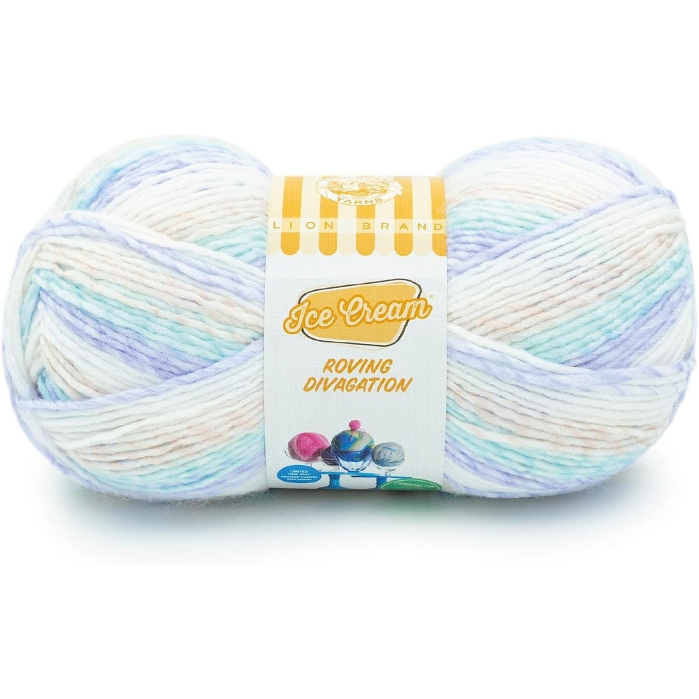 image:imageLion Brand Yarn Ice Cream Roving Stripes Yarn Candy Dots 1 Count Pack of 1