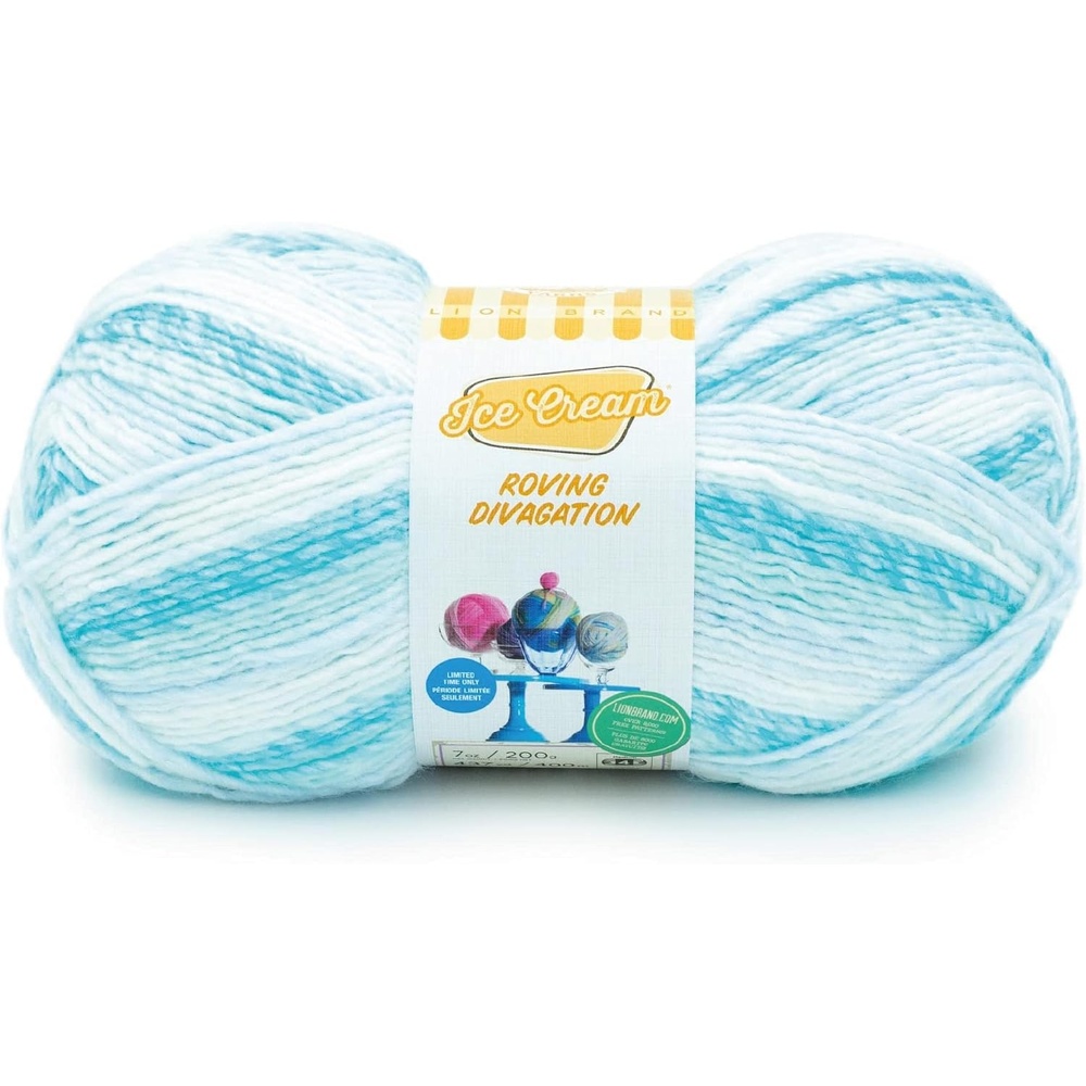 image:imageLion Brand Yarn Ice Cream Roving Stripes Yarn Capri