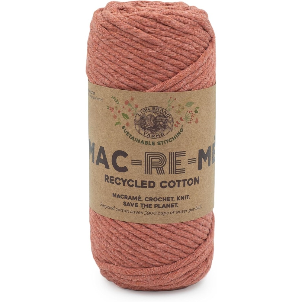image:imageLion Brand Yarn MacReMe Yarn 1 Count Pack of 1 MineralCinnabar