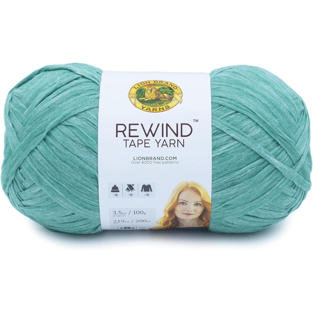 image:imageLion Brand Yarn Rewind Bulky Flat Tape Yarn for Crochet Knitting and Crafts Moto Jacket 1 Pack Soft Fiber for Bags Summer Hats and Shawls Dark GreyCapri Breeze