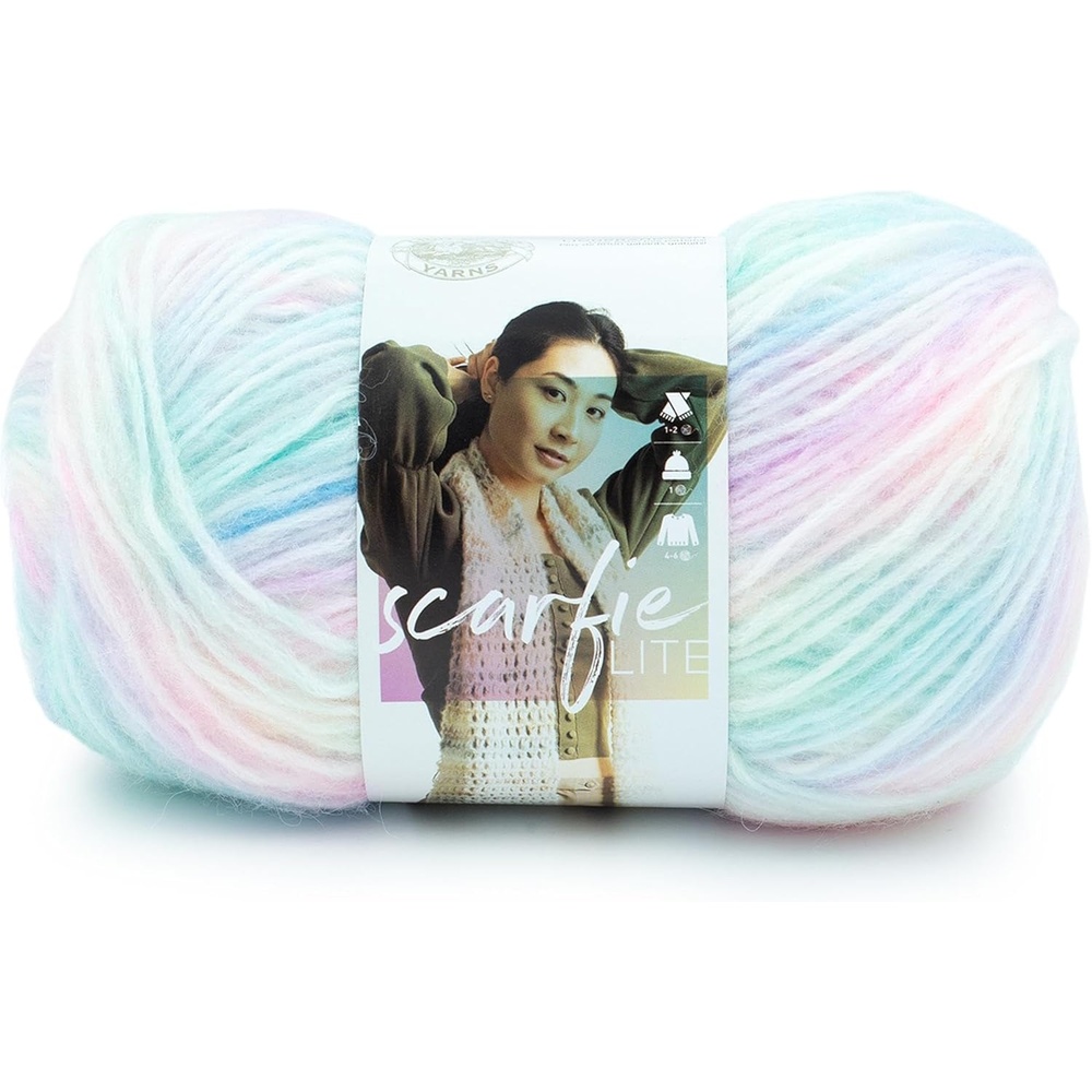 image:imageLion Brand Yarn Scarfie Lite Ombr Yarn for Knitting Seaglass 3 PackSeaglass