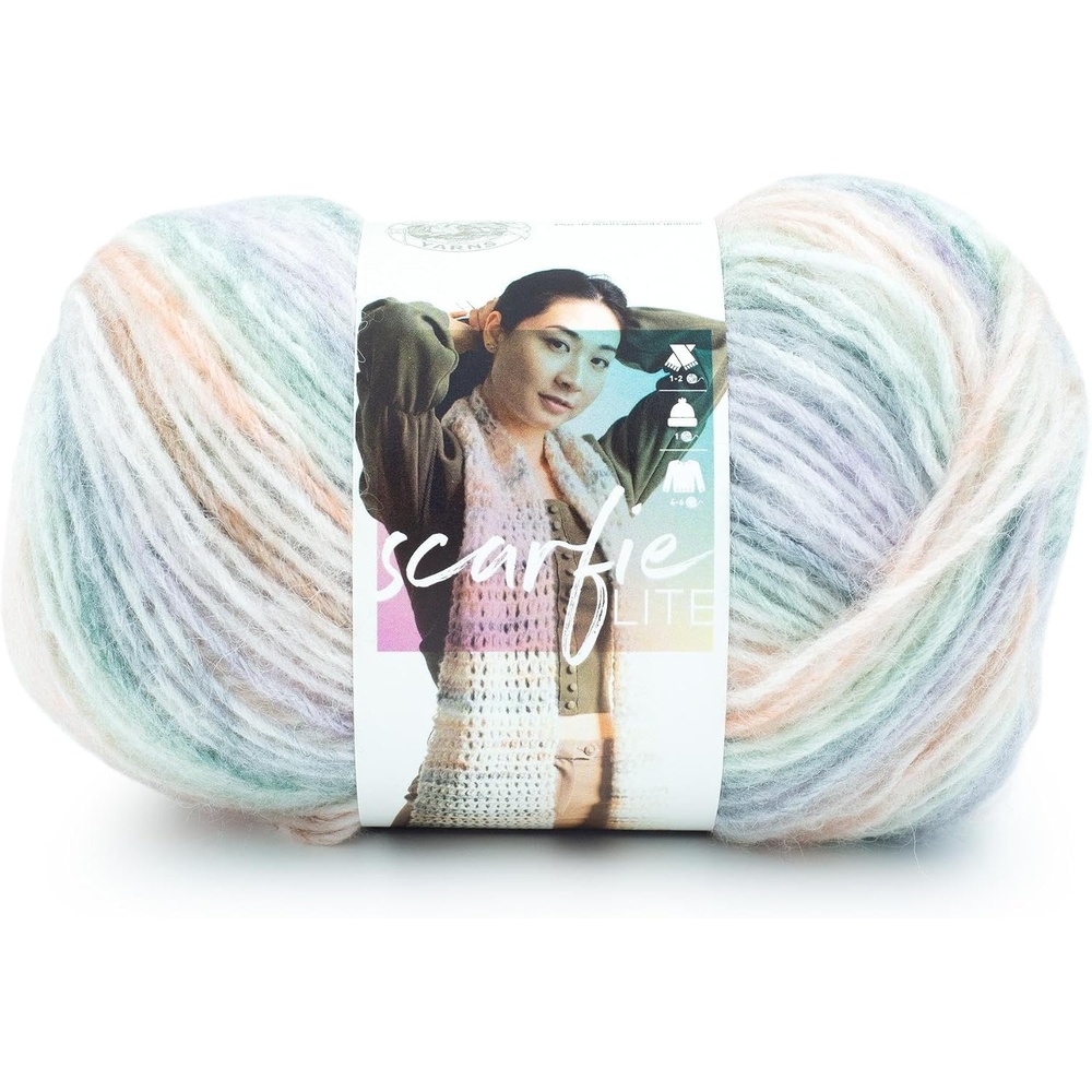image:imageLion Brand Yarn Scarfie Lite Ombr Yarn for Knitting Seaglass 3 PackTiger Lily