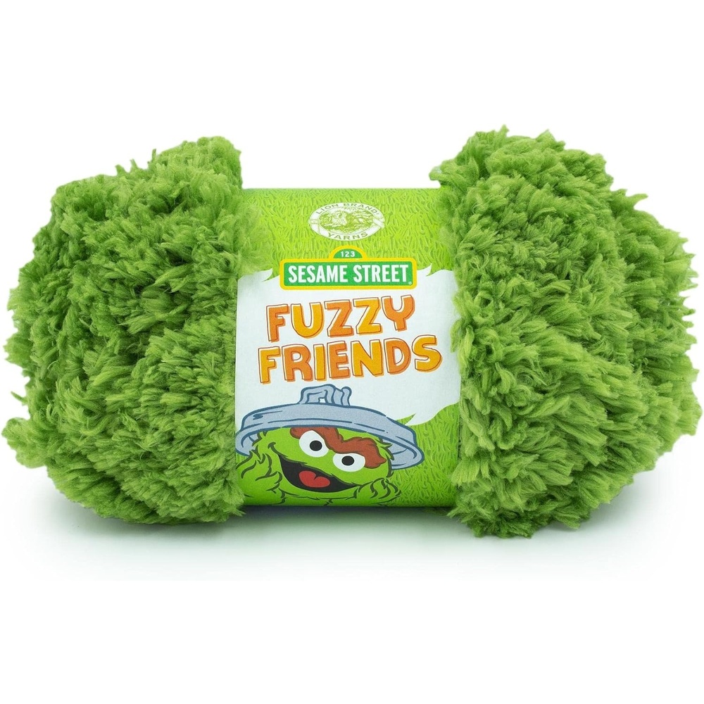 image:imageLion Brand Yarn Sesame Street Fuzzy Friends Oscar Green 1 Skein