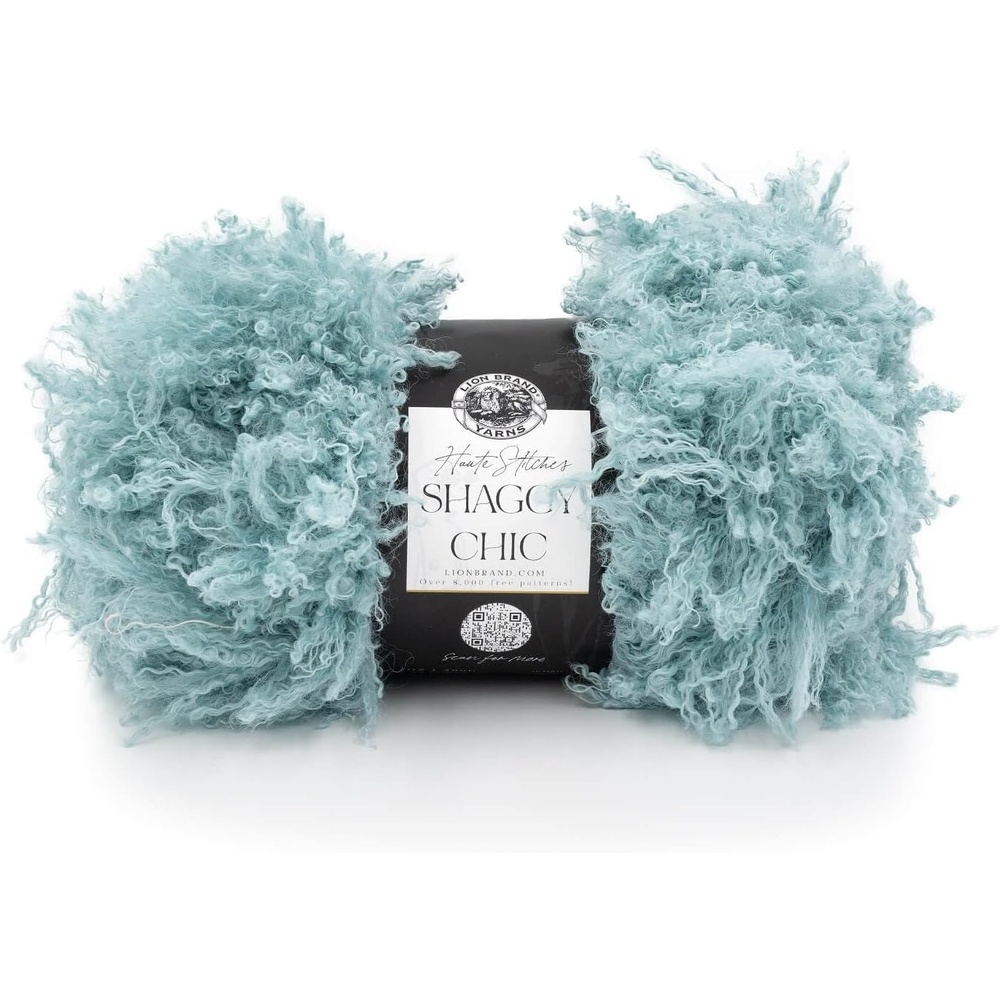 image:imageLion Brand Yarn Shaggy Chic Fashion Yarn for Knitting and Crochet Hot Pink 1 PackAqua